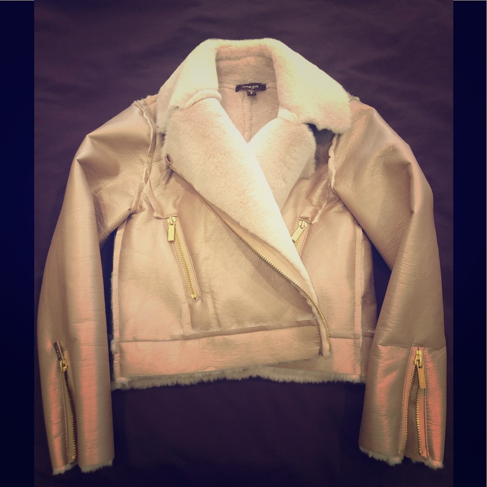Girls Pink Motorcycle Jacket